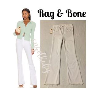 Rag & Bone White Jeans with Wide Legs!